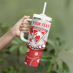 Personalized Sydney Swans Tumbler With Handle Aboriginal Pattern with Graffiti Style