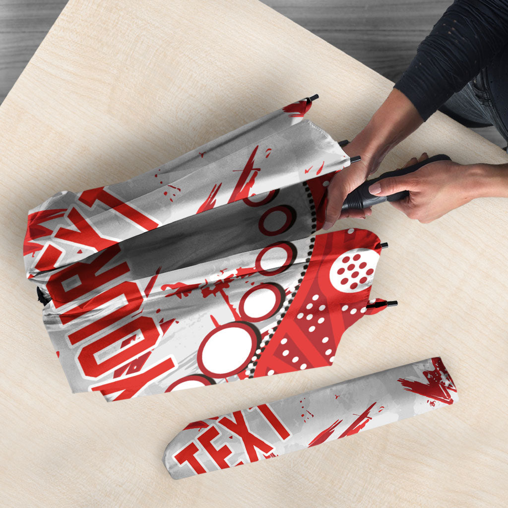 Personalized Sydney Swans Umbrella Aboriginal Pattern with Graffiti Style