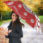 Personalized Sydney Swans Umbrella Aboriginal Pattern with Graffiti Style