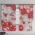 Personalized Sydney Swans Window Curtain Aboriginal Pattern with Graffiti Style