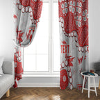 Personalized Sydney Swans Window Curtain Aboriginal Pattern with Graffiti Style
