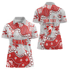 Personalized Sydney Swans Women Polo Shirt Aboriginal Pattern with Graffiti Style