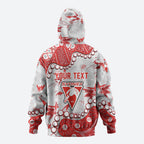 Personalized Sydney Swans Zip Hoodie Aboriginal Pattern with Graffiti Style