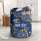Personalized West Coast Eagles Laundry Basket Aboriginal Pattern with Graffiti Style