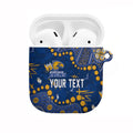 Personalized West Coast Eagles AirPods Case Aboriginal Pattern with Graffiti Style