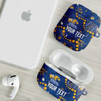 Personalized West Coast Eagles AirPods Case Aboriginal Pattern with Graffiti Style
