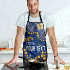 Personalized West Coast Eagles Apron Aboriginal Pattern with Graffiti Style