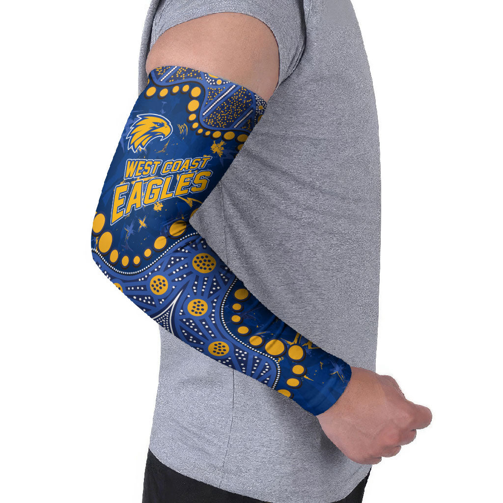Personalized West Coast Eagles Arm Sleeves Aboriginal Pattern with Graffiti Style