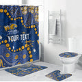Personalized West Coast Eagles Bathroom Set Aboriginal Pattern with Graffiti Style