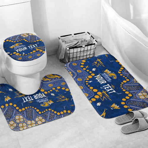 Personalized West Coast Eagles Bathroom Set Aboriginal Pattern with Graffiti Style
