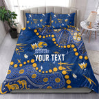 Personalized West Coast Eagles Bedding Set Aboriginal Pattern with Graffiti Style