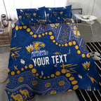 Personalized West Coast Eagles Bedding Set Aboriginal Pattern with Graffiti Style