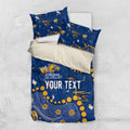 Personalized West Coast Eagles Bedding Set Aboriginal Pattern with Graffiti Style