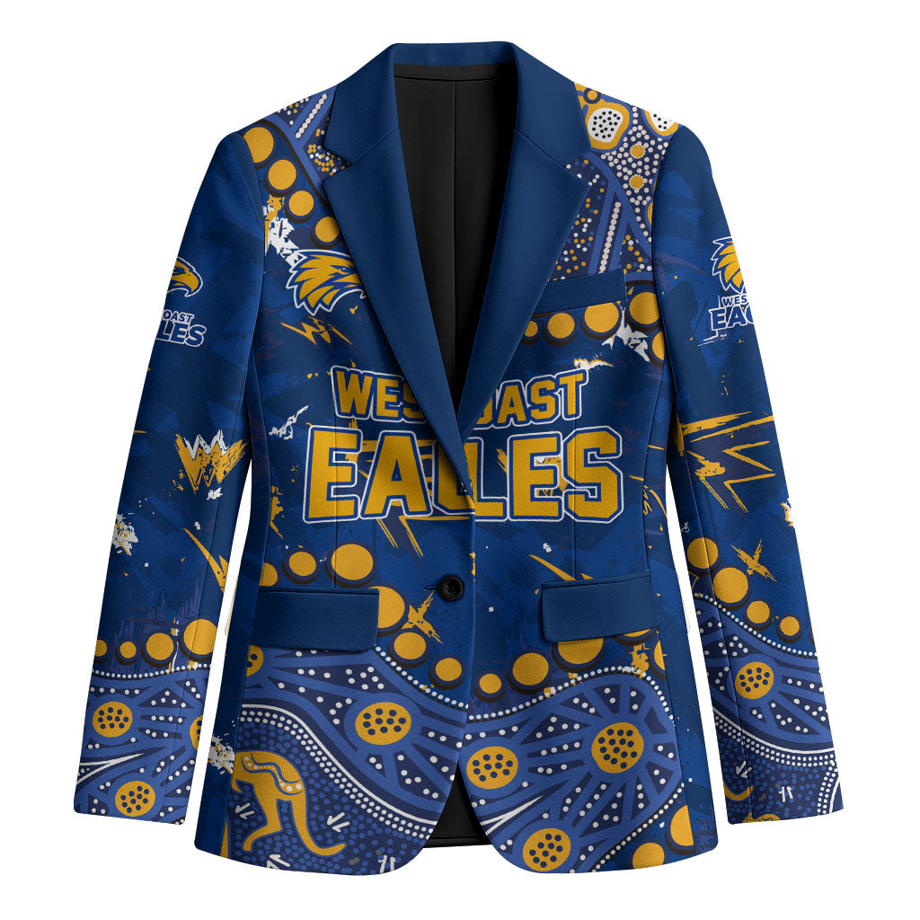 Personalized West Coast Eagles Blazer Aboriginal Pattern with Graffiti Style