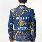 Personalized West Coast Eagles Blazer Aboriginal Pattern with Graffiti Style