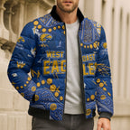 Personalized West Coast Eagles Bomber Puffer Jacket Aboriginal Pattern with Graffiti Style