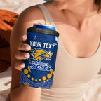 Personalized West Coast Eagles 4 in 1 Can Cooler Tumbler Aboriginal Pattern with Graffiti Style
