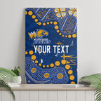 Personalized West Coast Eagles Canvas Wall Art Aboriginal Pattern with Graffiti Style