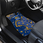 Personalized West Coast Eagles Car Mats Aboriginal Pattern with Graffiti Style