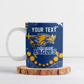 Personalized West Coast Eagles Ceramic Mug Aboriginal Pattern with Graffiti Style