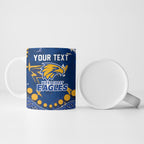 Personalized West Coast Eagles Ceramic Mug Aboriginal Pattern with Graffiti Style