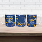 Personalized West Coast Eagles Ceramic Mug Aboriginal Pattern with Graffiti Style