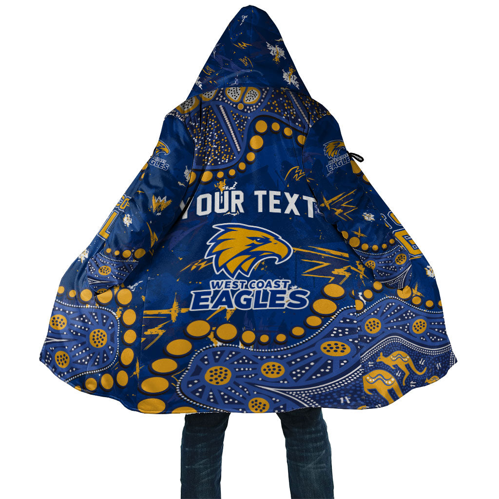 Personalized West Coast Eagles Cloak Aboriginal Pattern with Graffiti Style