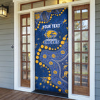 Personalized West Coast Eagles Door Cover Aboriginal Pattern with Graffiti Style