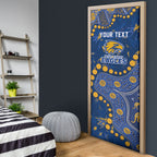 Personalized West Coast Eagles Door Cover Aboriginal Pattern with Graffiti Style