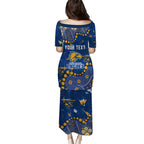 Personalized West Coast Eagles Family Matching Puletasi and Hawaiian Shirt Aboriginal Pattern with Graffiti Style