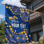 Personalized West Coast Eagles Garden Flag Aboriginal Pattern with Graffiti Style