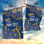 Personalized West Coast Eagles Garden Flag Aboriginal Pattern with Graffiti Style