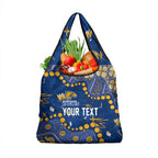 Personalized West Coast Eagles Grocery Bag Aboriginal Pattern with Graffiti Style