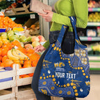 Personalized West Coast Eagles Grocery Bag Aboriginal Pattern with Graffiti Style