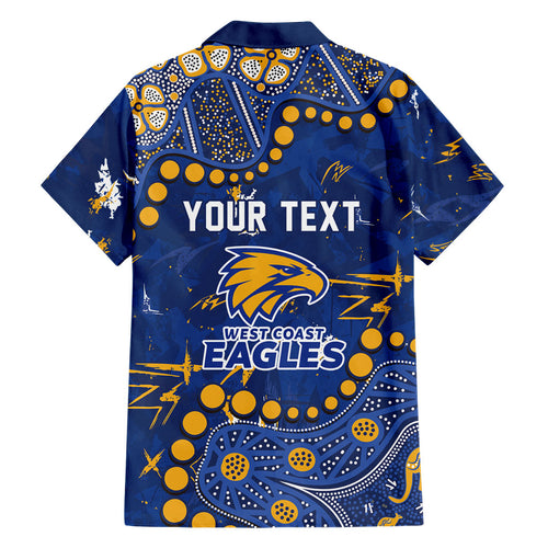 Personalized West Coast Eagles Hawaiian Shirt Aboriginal Pattern with Graffiti Style