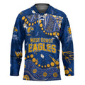 Personalized West Coast Eagles Hockey Jersey Aboriginal Pattern with Graffiti Style