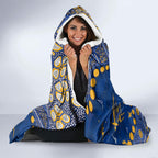 Personalized West Coast Eagles Hooded Blanket Aboriginal Pattern with Graffiti Style