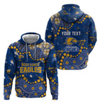 Personalized West Coast Eagles Hoodie Aboriginal Pattern with Graffiti Style
