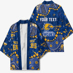 Personalized West Coast Eagles Kimono Aboriginal Pattern with Graffiti Style