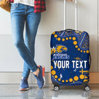 Personalized West Coast Eagles Luggage Cover Aboriginal Pattern with Graffiti Style