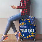 Personalized West Coast Eagles Luggage Cover Aboriginal Pattern with Graffiti Style