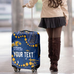 Personalized West Coast Eagles Luggage Cover Aboriginal Pattern with Graffiti Style
