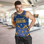 Personalized West Coast Eagles Men Tank Top Aboriginal Pattern with Graffiti Style