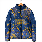 Personalized West Coast Eagles Padded Jacket Aboriginal Pattern with Graffiti Style