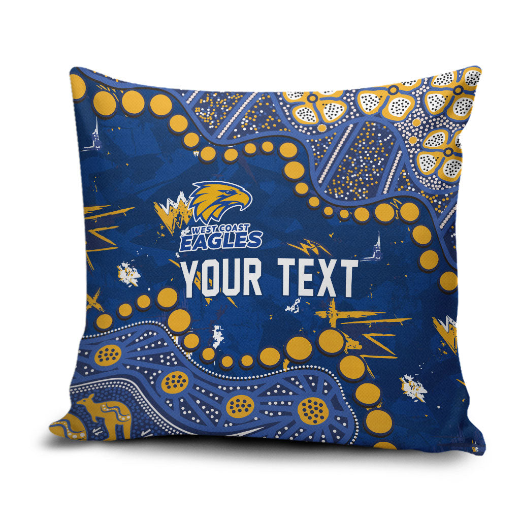 Personalized West Coast Eagles Pillow Cover Aboriginal Pattern with Graffiti Style