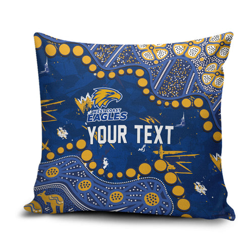 Personalized West Coast Eagles Pillow Cover Aboriginal Pattern with Graffiti Style