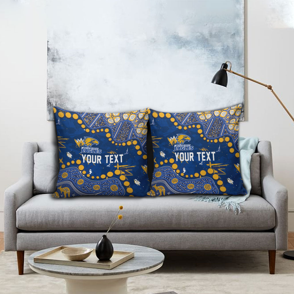 Personalized West Coast Eagles Pillow Cover Aboriginal Pattern with Graffiti Style