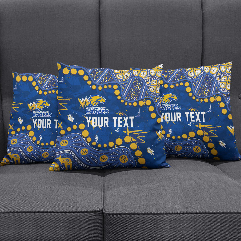 Personalized West Coast Eagles Pillow Cover Aboriginal Pattern with Graffiti Style