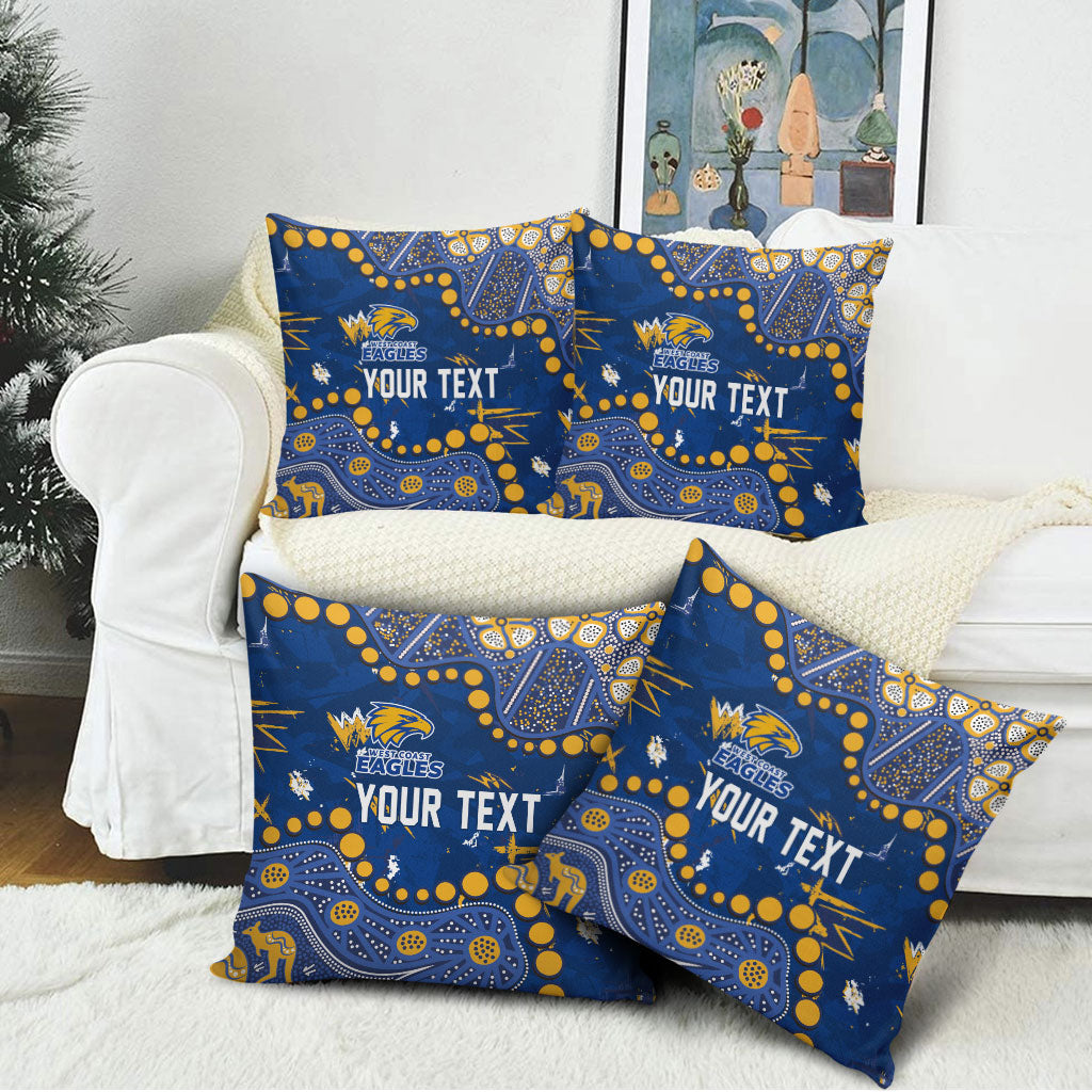 Personalized West Coast Eagles Pillow Cover Aboriginal Pattern with Graffiti Style
