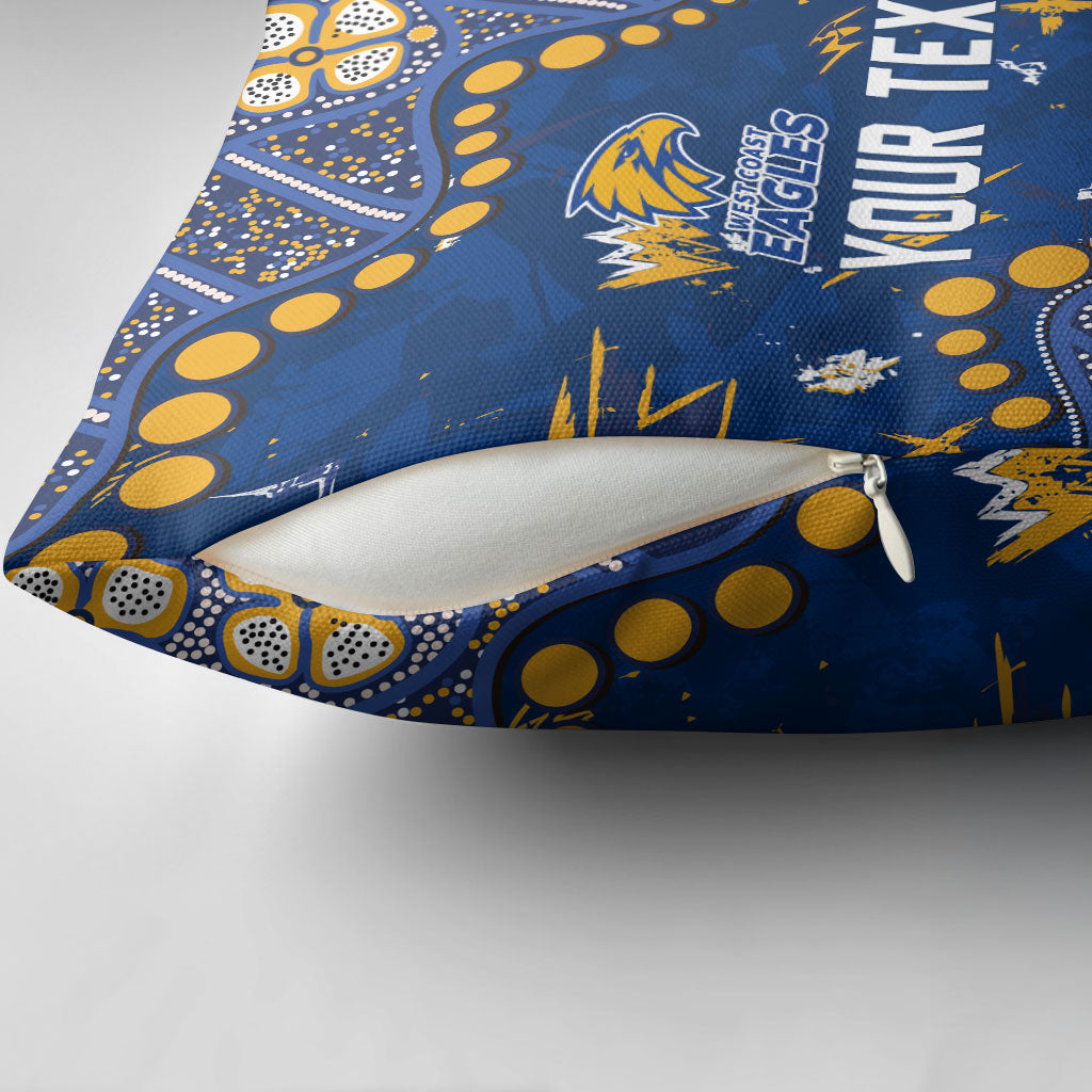 Personalized West Coast Eagles Pillow Cover Aboriginal Pattern with Graffiti Style